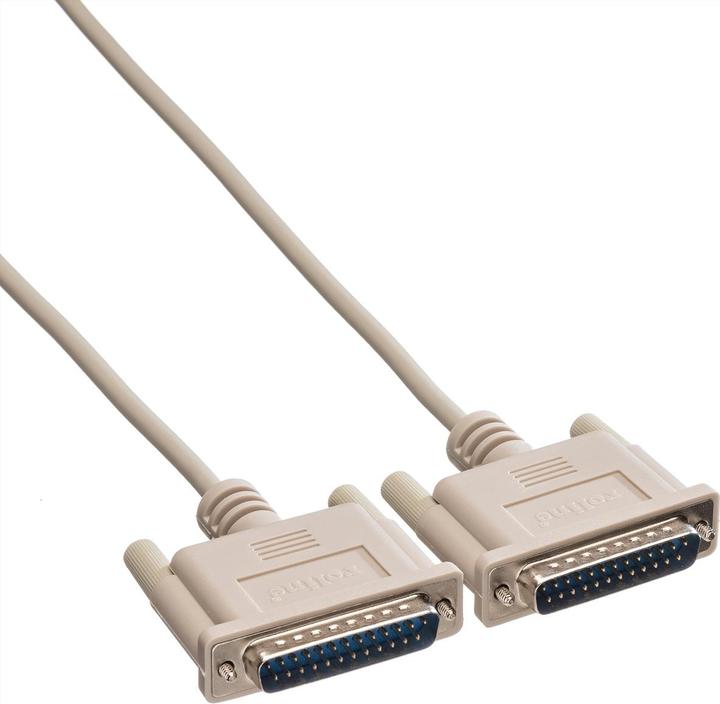 Actual product image Roline Serial cable, male Sub-D 25 / male Sub-D 25 (4.50 m, VGA)
