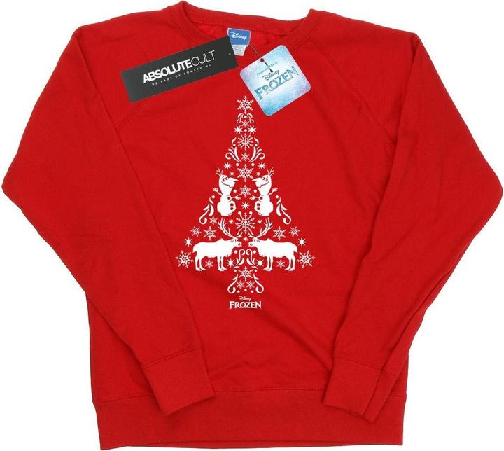 Actual product image Disney Womens/Ladies Frozen Christmas Tree Sweatshirt (M)