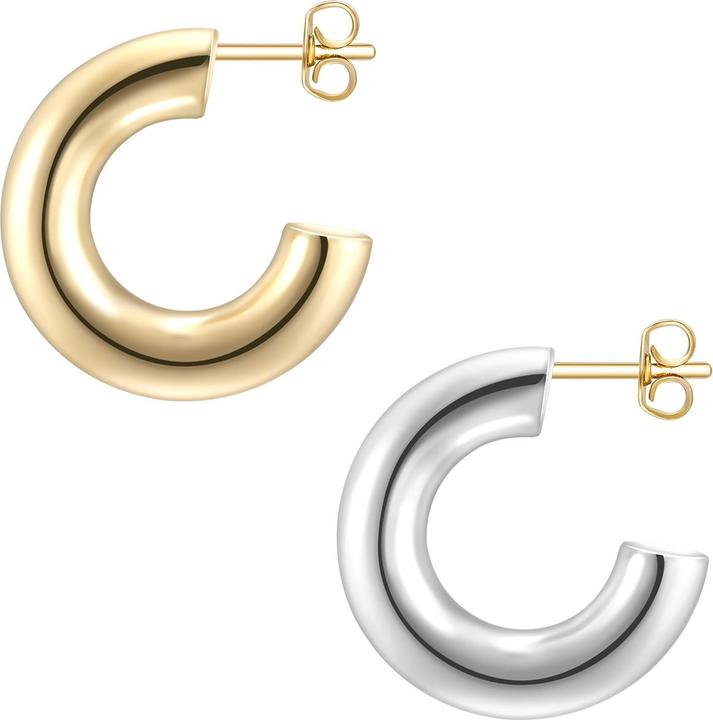 Actual product image Glanzstücke München Ladies Sterling Silver Silver/Yellow Gold - 26921 (Sterling Silver)