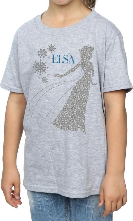 Immagine prodotto Disney Frozen Elsa Christmas Silhouette Maglietta Ragazze (152, 158)
