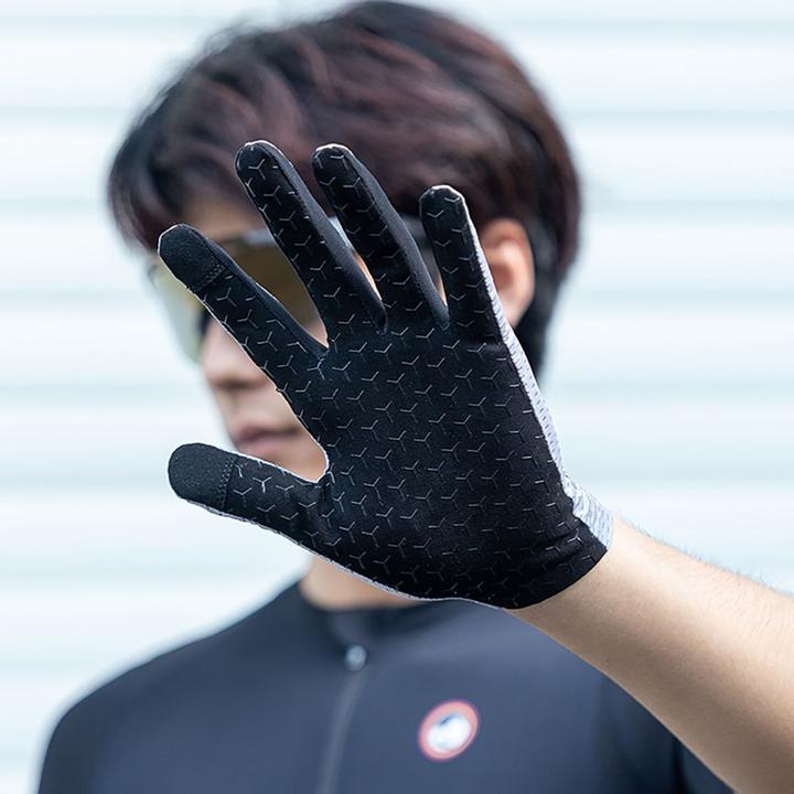 Immagine prodotto Rockbros Breathable Full Finger Cycling Gloves, Size: XXL - Gray (XXL)