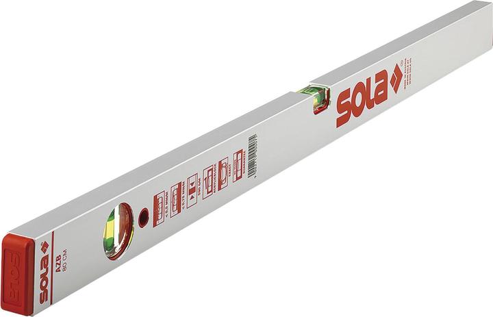 Sola Messwerkzeuge Wasserwaage AZB 40 cm Aluminium silber 0,5 mm/m 0,50 mm/m (40 cm)