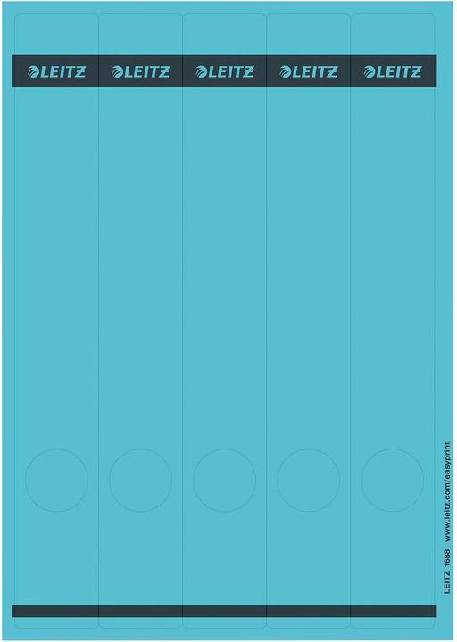 Produktbild Leitz Ordnerrücken-Etikett, 39 x 285 mm, lang, schmal, blau passend für Standard- und Hartpapp
