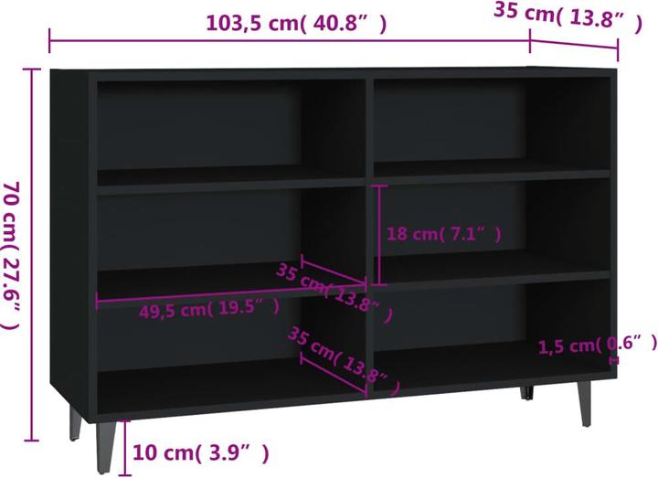 Produktbild VidaXL Blakely (103,5 x 35 x 70 cm)