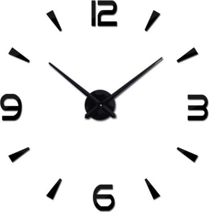 Ikonka Large wall clock 80-120cm black 4 digits