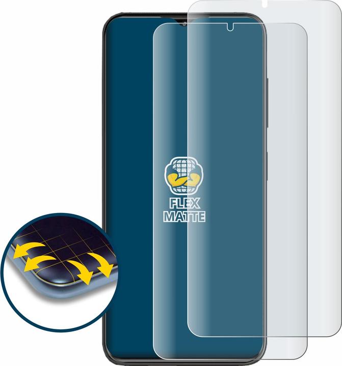 Productafbeelding BROTECT Schermbeschermer Matte antireflecterende folie (2 Stuk, ZTE Blade V50)
