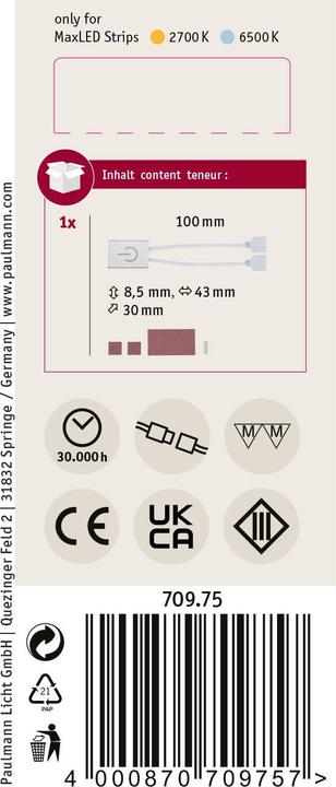 Actual product image Paulmann MaxLED Touch Switch