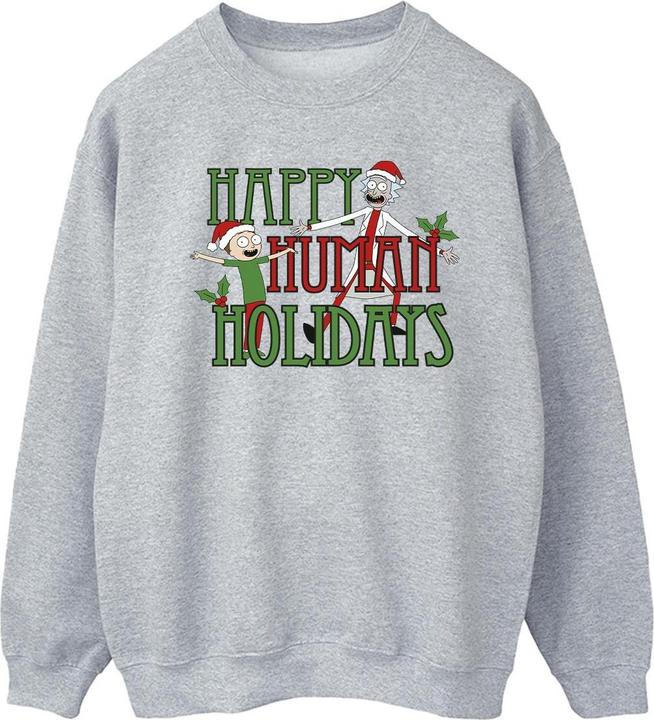 Immagine prodotto Rick And Morty Happy Human Holidays Felpa Uomo (L)