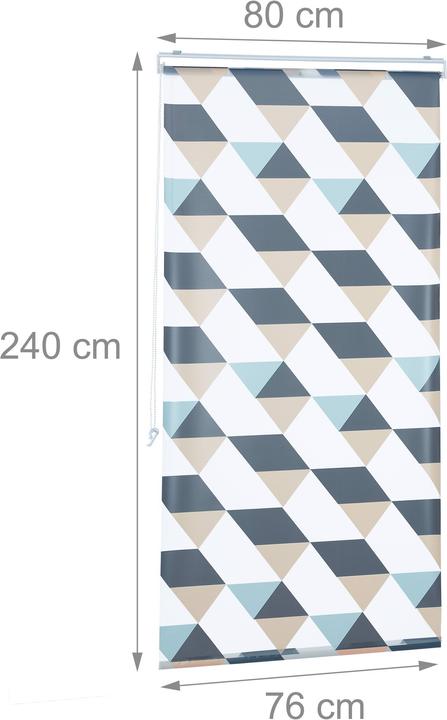 Actual product image Relaxdays Shower blind (80 x 7 x 240 cm)