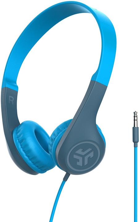 Actual product image JLab Audio JLAB JBuddies Pop Headphones On Ear blue,wired