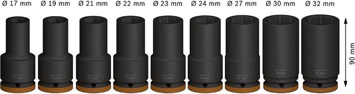 Actual product image Bosch Professional Zubehör PRO Impact (32 mm, 19 mm, 24 mm, 22 mm, 23 mm, 21 mm, 27 mm, 17 mm, 30 mm)