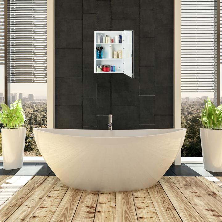 Actual product image Relaxdays Mirrored Bathroom Cabinet (40.5 x 12.5 x 56 cm)