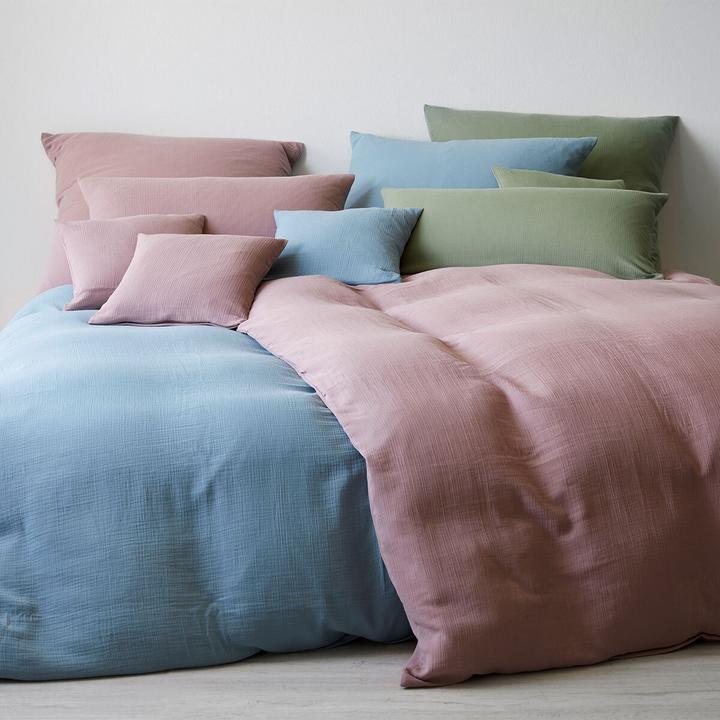 Image du produit Elegante Parure de lit en mousseline Smooth (Set de linge de lit, 155x220 cm + 80x80 cm)