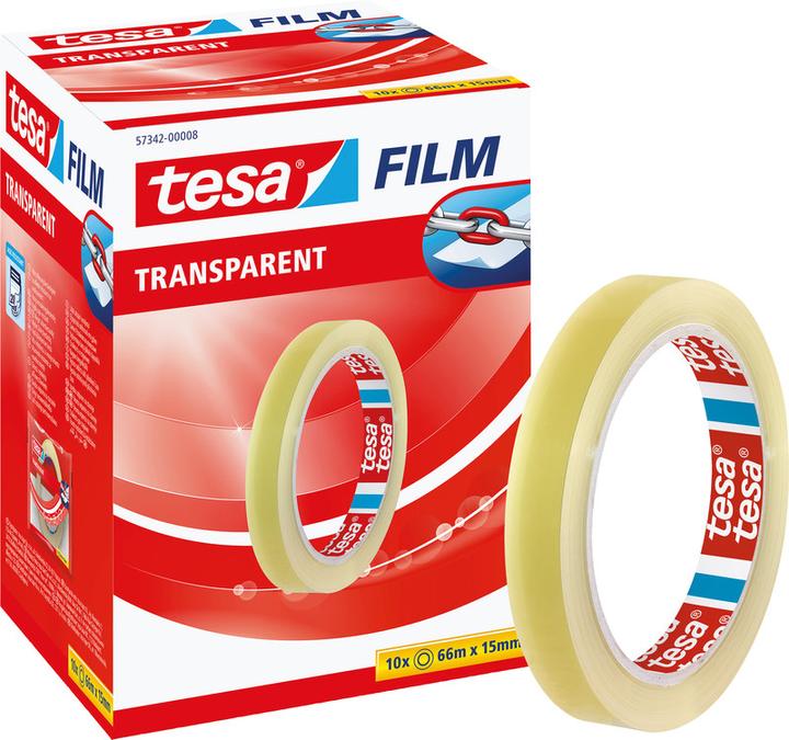 Produktbild tesa tesafilm 1x TRANSPARENT Klebeband (15 mm)