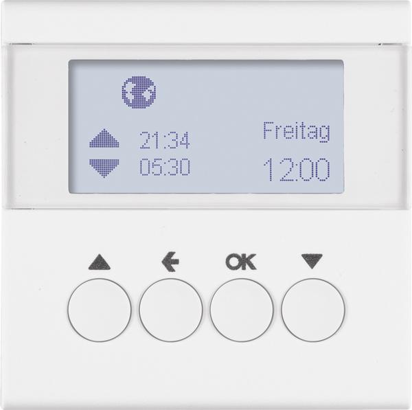 Produktbild Berker Jalousie-Schaltuhr S.1/B 85741188 3/B.7 polarweiss,matt