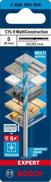 Immagine prodotto Bosch Professional Zubehör Trapano multi-costruzione EXPERT CYL-9, 5 x 90 x 150 mm (5 millimetri)