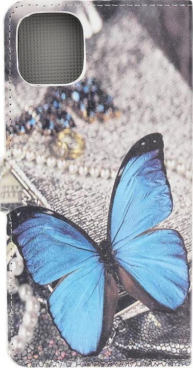 Immagine prodotto Cover-Discount iPhone 12 mini - Custodia in pelle Butterfly blu (Apple iPhone 12 mini)