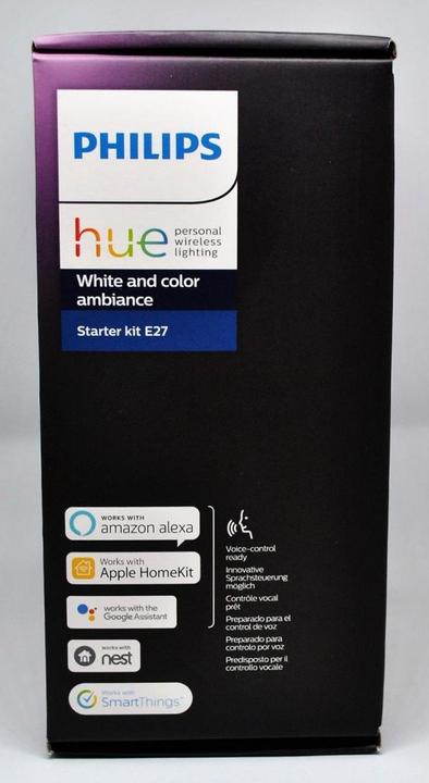 Produktbild Philips Hue White & Color Ambiance Starterset (E27, 10 W, 806 lm, 5 x, G)