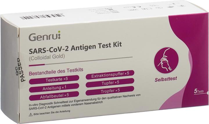 Produktbild Genrui Antigen Test Kit (5 x)