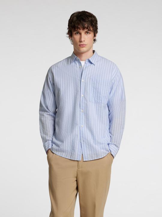 Image du produit Selected Homme Seersucker Langarmhemd (XL)