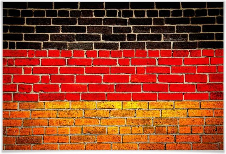 Actual product image Trenddeko German flag wall (120 x 80 cm)
