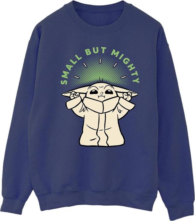 Actual product image Star Wars Mens The Mandalorian Small But Mighty Grogu Sweatshirt (M)
