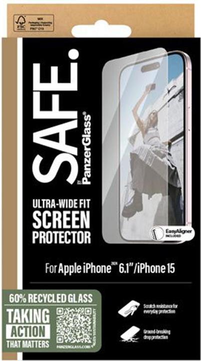 Immagine prodotto PanzerGlass SAFE. (1 Pezzo/i, Apple iPhone 16, Apple iPhone 15)