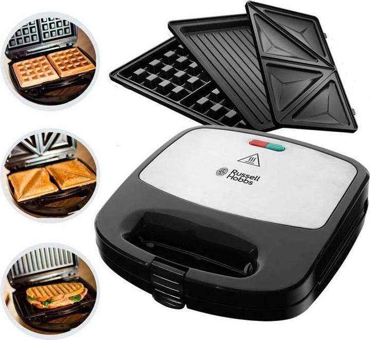 Image du produit Russell Hobbs Grille-pain à sandwich Fiesta, acier inoxydable