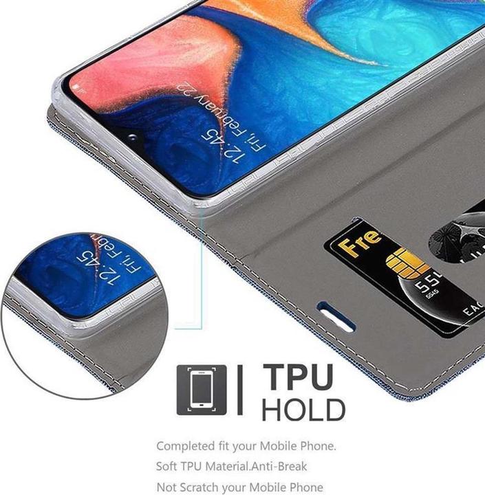 Produktbild Cadorabo Book Jeans Optik Cover (Samsung Galaxy A10e)