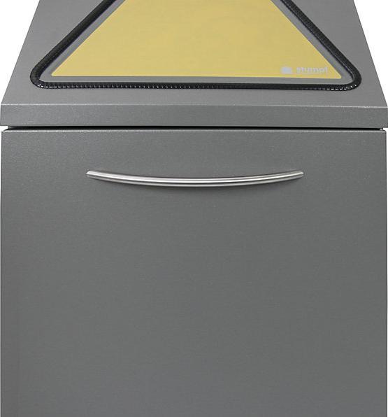 Actual product image kaiserkraft System recyclable waste collectors, manually operated flap (45 l)