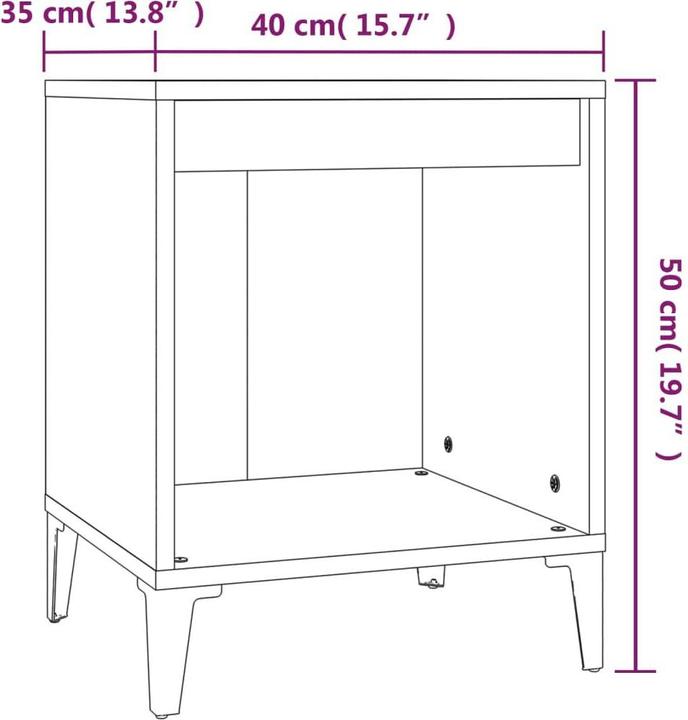 Immagine prodotto VidaXL Ilaas (40 x 35 x 50 cm)