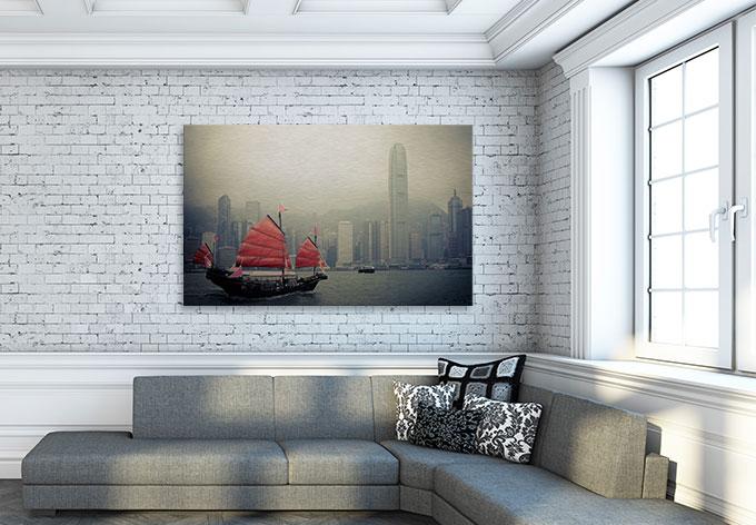 Actual product image Trenddeko Sailing in Hong Kong (60 x 40 cm)