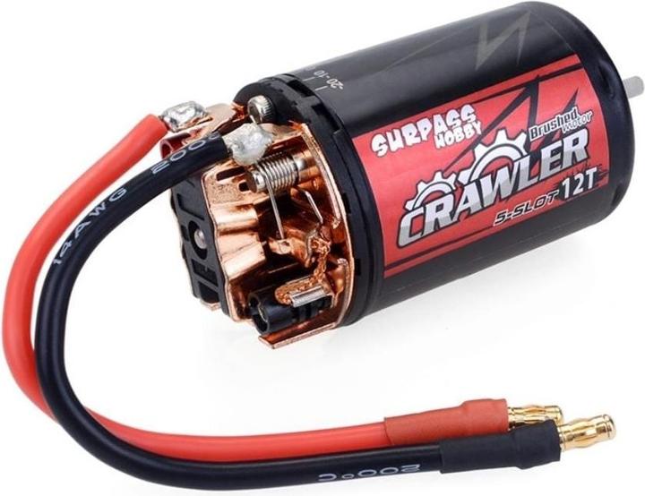 Actual product image Surpass Hobby SURPASS 550 Brushed skewed armature 5 slot 10T 18500 RPM for Crawler