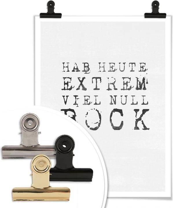 Produktbild Trenddeko Hab heute extrem viel null Bock (24 x 30 cm)