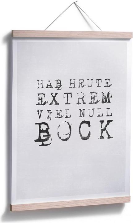 Produktbild Trenddeko Hab heute extrem viel null Bock (24 x 30 cm)