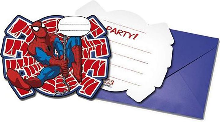 Immagine prodotto Spiderman Inviti (Confezione da 6) (6 pz.)