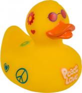 Actual product image Ootb Hippie rubber duck, approx. 10 cm