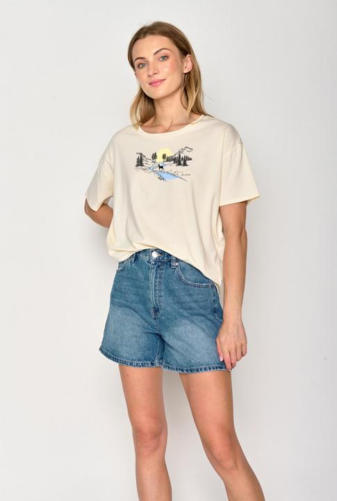 Produktbild Greenbomb Women's Nature Deer River Feel T-Shirt (L)