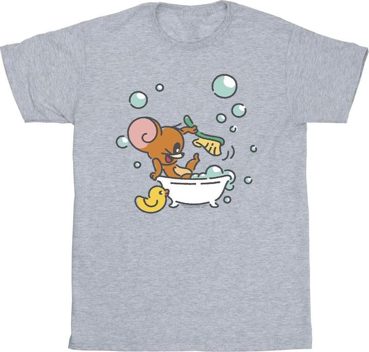 Actual product image Tom & Jerry Girls Bath Time Cotton T-Shirt (152, 158)