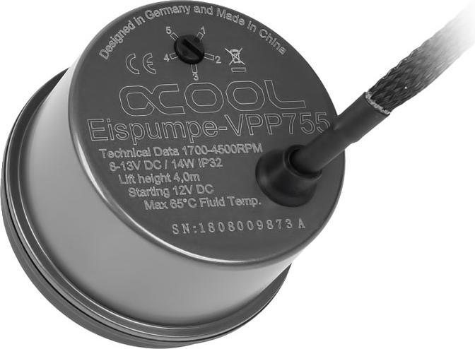 Produktbild Alphacool Rise Flat Reservoir D5 Ausgleichsbehälter mit Pumpe