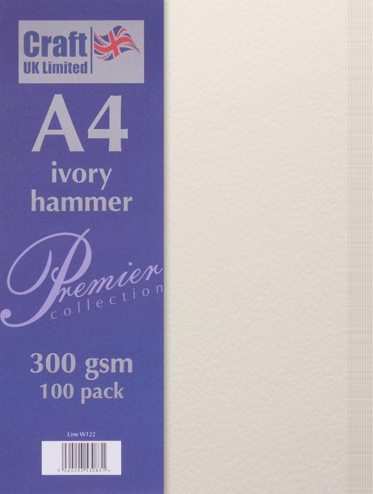 Produktbild Craft UK Limited Karton "gehämmert", DIN A4, 100 Blatt (300 g/m², 100 x)