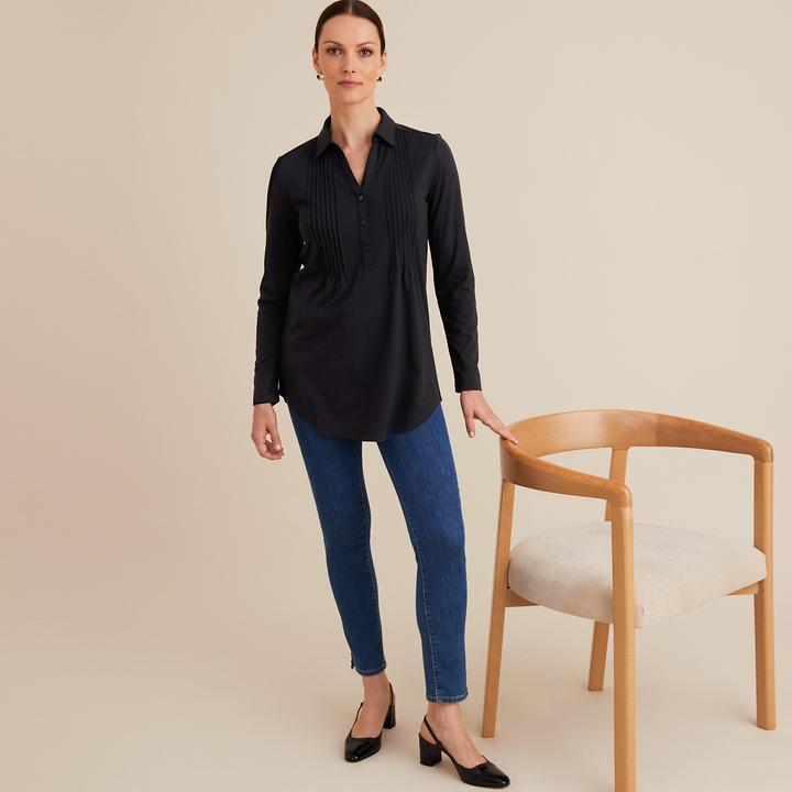 Immagine prodotto Anne Weyburn Camicia a maniche lunghe con colletto a polo (38)