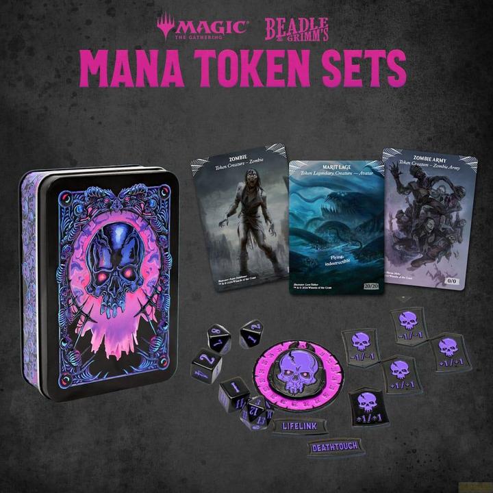 Beadle & Grimm´s Magic the Gathering Dice and Token Pack Black Mana