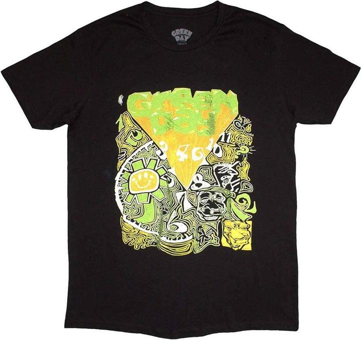 Actual product image Green Day Unisex Adult Kerplunk Psychedelic T-Shirt (M)