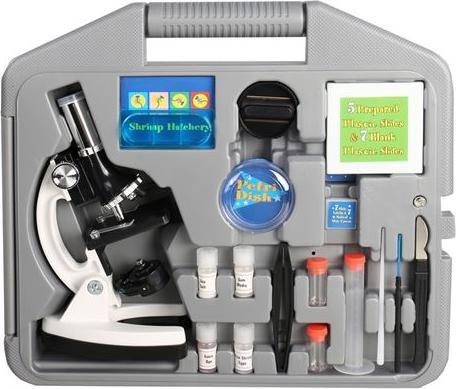 Produktbild Byomic Einsteiger Mikroskop Set 100, 400 und 900x mit Koffer
