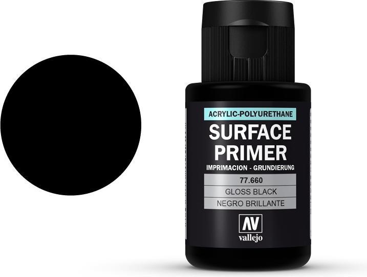 Produktbild Vallejo VAL-77.660 - Grundierung - Gloss Black, 32 ml