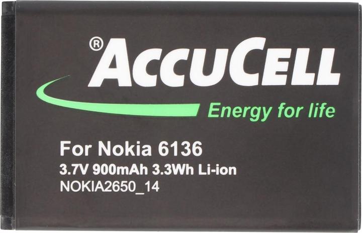 Image du produit AccuCell Batterie Nokia 6131, BL-4C