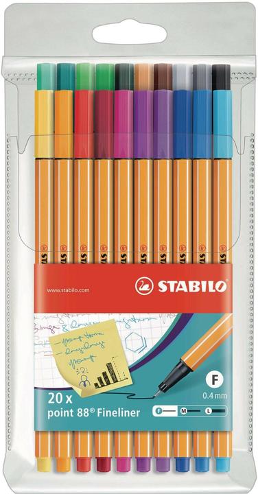 Immagine prodotto STABILO Punto 88 (Multicolore, 20 x)