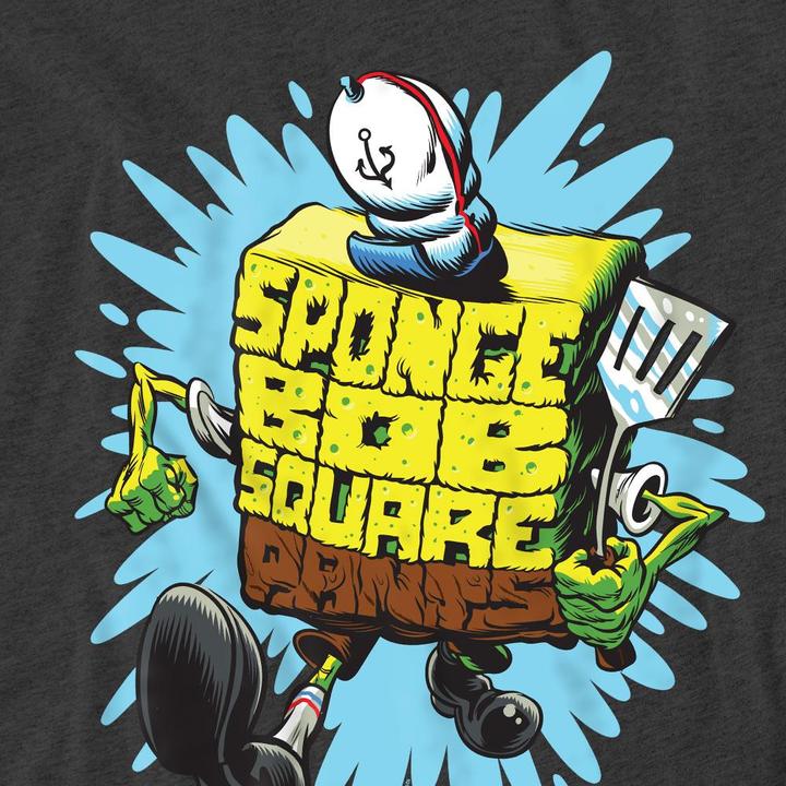 Immagine prodotto Spongebob Squarepants Maglietta Lettera Adulto Unisex (XL)