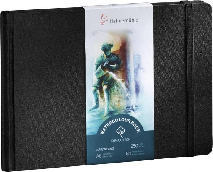 Produktbild Hahnemühle Skizzenbuch Watercolour Book 100% Cotton (A6, Blanko, Harter Einband)